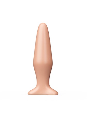 Телесная конусообразная пробка - 14 см.